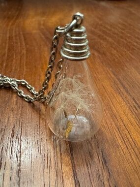 Dandelion pendant necklace